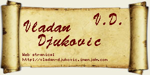 Vladan Đuković vizit kartica